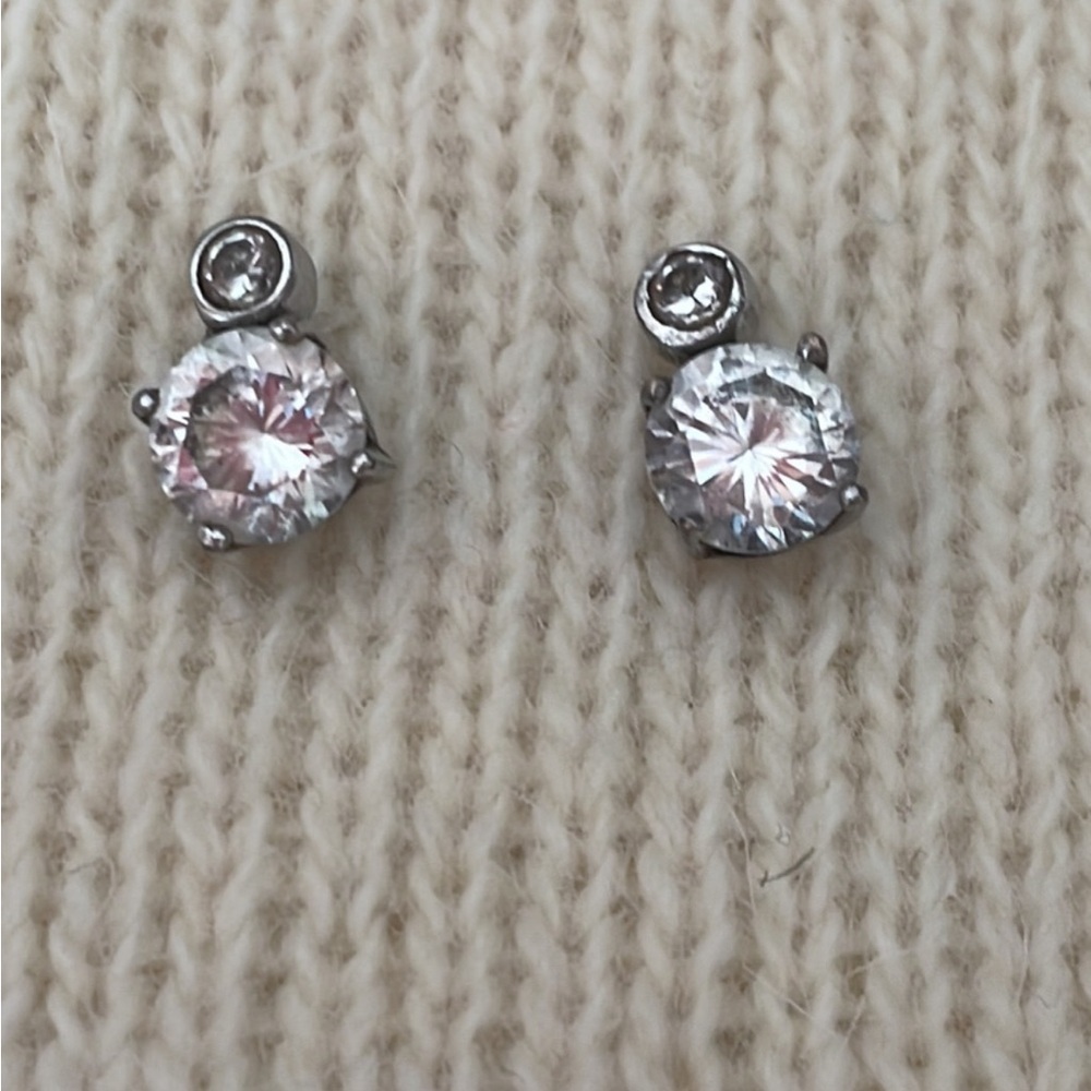 925 Sterling Silver Drop Pierced Earrings